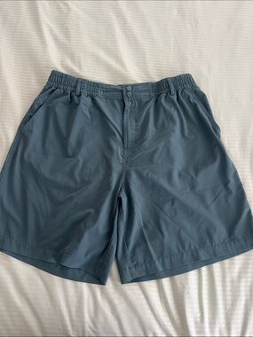 Burlebo Men's Quick-Dry Elastic Waist Shorts - Slate Blue